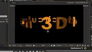 Texto 3D circular en After Effects