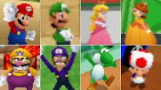 Mario Party DS - All Characters