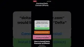 Delta IOS, Direct install ......... #delta #roblox #exploits #direct