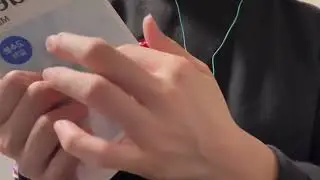【ASMR】Tracing letters on object w nails/apple pensil(No Talking)声無し 文字を指/アップルペンシルでなぞる カリカリ 音フェチ