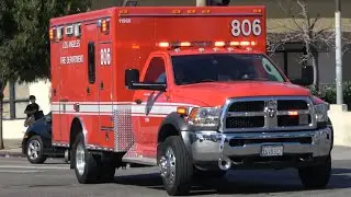 LAFD Rescue 806 Responding x2