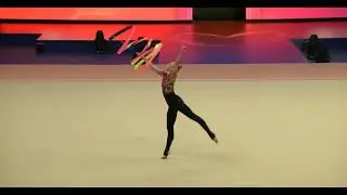 Viktoriia Onopriienko Ribbon Qualification 30,650 - World Championships Valencia 2023
