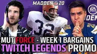 Twitch Legends and Best Bargains Week 1! | MUT Force with Director and Trumpetmonkey