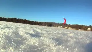 Snow Kiting Lessons in New Hampshire. www.hardwaterkiter.com 