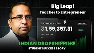 This Teacher from New Delhi made ₹1.75 Lakh+ with Indian Drop-shipping | Student Success Story