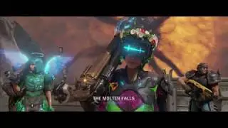 Quake Champions -  The Molten Falls  (1st place Instagib)