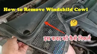 Windshield Wiper Vent Cowl Removal #skoda #vw #automobile #car #viralvideo