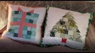 Couture facile - Patchwork - Housses de coussin - Thème Noël - Fabrication complète simple, rapide