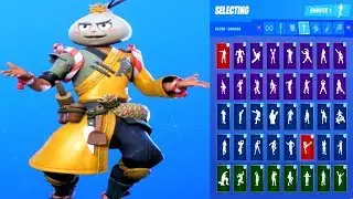 🔥 SHRIMP BAO BROS Skin w/ All Dances & Emotes - NEW FORTNITE OUTFIT!