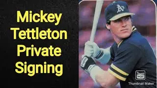Private Signing Return From An Oakland A's Catching Froot Loops Legend