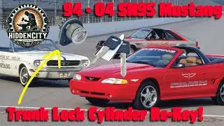SN95 94 - 04 Mustang Trunk Lock Cylinder Re-Key to Match your ignition Key!