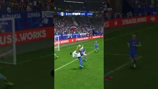 Jude Bellingham Bicycle Kick v Slovakia in #EAFC24 😱 #bellingham #euro2024 #england #judebellingham