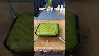 Crispy Matar Toast Recipe  😋 #crispytoast #shorts #recipse #snacks #food #streetfood #matarrecipe