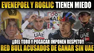 &iexcl;PROYECTO REDBULL SE TAMBALEA! POGACAR Y DEL TORO UAE METEN MIEDO A EVENEPOEL PRIMOZ ROGLIC REDBULL