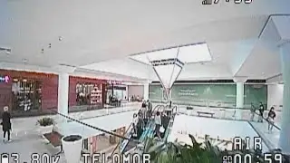 FPV drone tiny whoop South Coast Plaza mall rip with analog Newbeedrone 