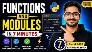 Master Python Functions and Modules in Just 7 Minutes