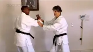 Stanley Pranin explains and demonstrates Shomenuchi Ikkyo Omotewaza where nage initiates