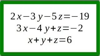Sistema de ecuaciones de 3x3 Método de Reducción