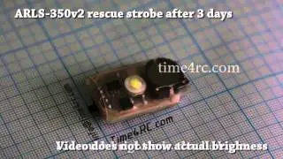 ARLS-350v2 quadcopter rescue strobe after 3 days of continuous working