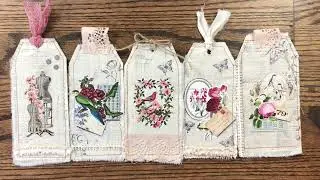 Stamped Fabric Tags #roxysweeklychallenge Week 22