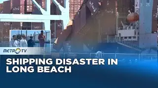 Shipping Containers Spill into Ocean at Port of Long Beach
