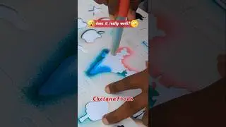 ₹100 Magic Pen😱 does it really work?🤔 this blow pen art will blow your mind😍 #art