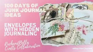 #100daysjji Create a Floating Envelope Multi-Pocket with Hidden Journaling Space | Beginner Tutorial