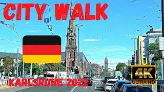 Karlsruhe - City Walking Bodensee 🇩🇪✨ 4K HDR ASMR August 2022