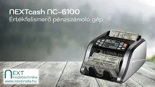 NEXTcash NC-6100 Értékfelismerő pénzszámoló gép forint számolással