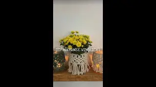 DIY Makramee Windlicht Tutorial 💫 #makrameewindlicht #diymakramee