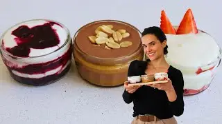 3 Receitas de Creme de Iogurte Low Carb e Proteica | Muito fácil!