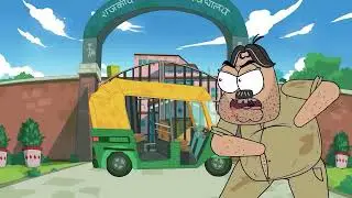 Indian scary school auto driver #animation #enime #youtube #viralvideo 