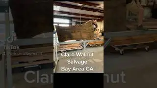 Live Edge Claro Walnut Slab Table