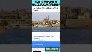 How to find Jobs in Malta 2021 (Updated) | Malta Country Travel Visa Updates News Jobs | #shorts