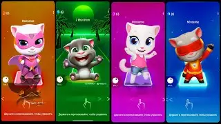 Talking Tom and Talking Angela - Yamal Games - Tiles Hop EDM Rush