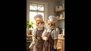 Chef Meow in Action! #catlovers #catshorts #aicartoon #2025 #aicats #animation #funny #foryou