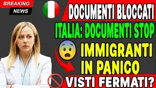 🚫 Italia blocca i documenti? Cosa sta succedendo davvero 🇮🇹