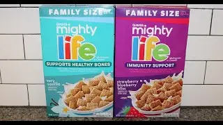 Quaker Mighty Life Cereal: Very Vanilla & Strawberry Blueberry Bliss Review