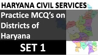 HCS 2021 Mock Test Set 1 | Districts of Haryana | New Exam Pattern | HCS 2021 Prelims Test Series