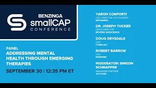 Addressing Mental Health through Emerging Therapies Panel | Benzinga Healthcare Small Cap Conference