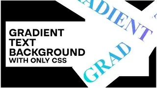 How to make Gradient Text background using HTML and CSS