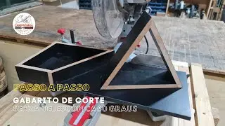 GABARITO DE CORTE 60º - SERRA ESQUADRIA TELESCÓPICA