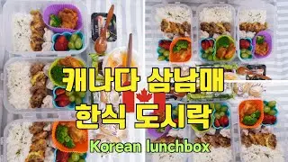 🇨🇦캐나다 삼남매의 싹싹비운 한식도시락 메뉴 [아침에도 밥은 포기 못하지]