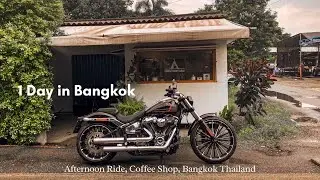 Ride a Harley Davidson on a weekend Discovering Coffee Shops and Relaxing in Local Vibes