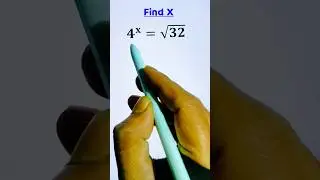 4^x = &radic;32 | Nice Square Root Algebra Math Question #maths #algebra