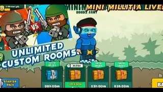 Mini Millitia Unlimited Custom Rooms | Mini Millitia Live Road to 6k subs