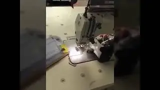 CNC template pattern sewing machine for collar cuffs