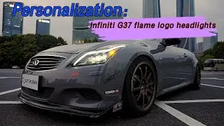 Custom Infiniti G37 Flame Logo Headlights | Transform Your Ride!
