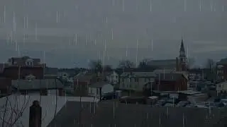 Thursday, June 6, 2024 Rain Storm in Westfield, Massachusetts (Audio Only with Pictures & Rain FX)