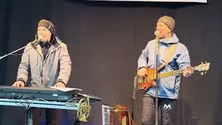Alpenstarkstrom in Riezlern, Video 8 am 16.01.2024, Schneemanntreff mit Alpenstarkstrom,